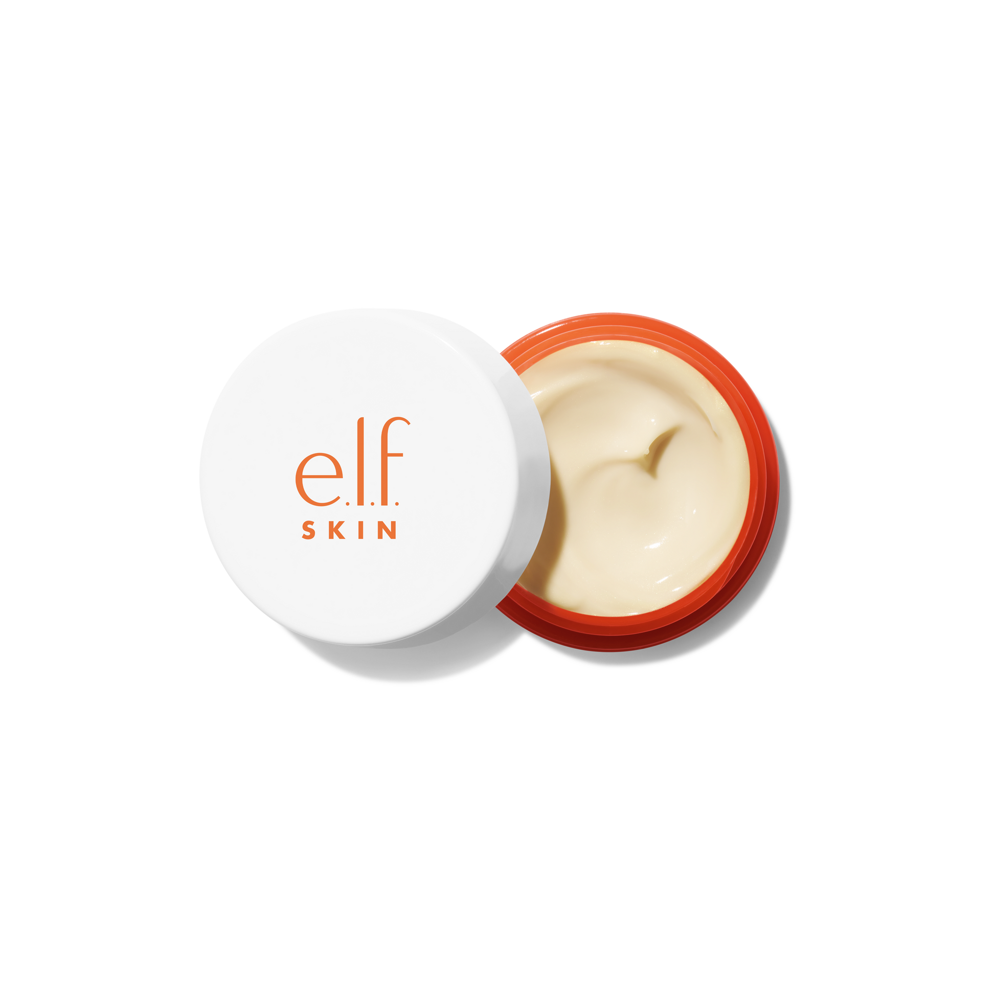 Open jar of e.l.f.   Bright + Brew-Tiful Under Eye Cream