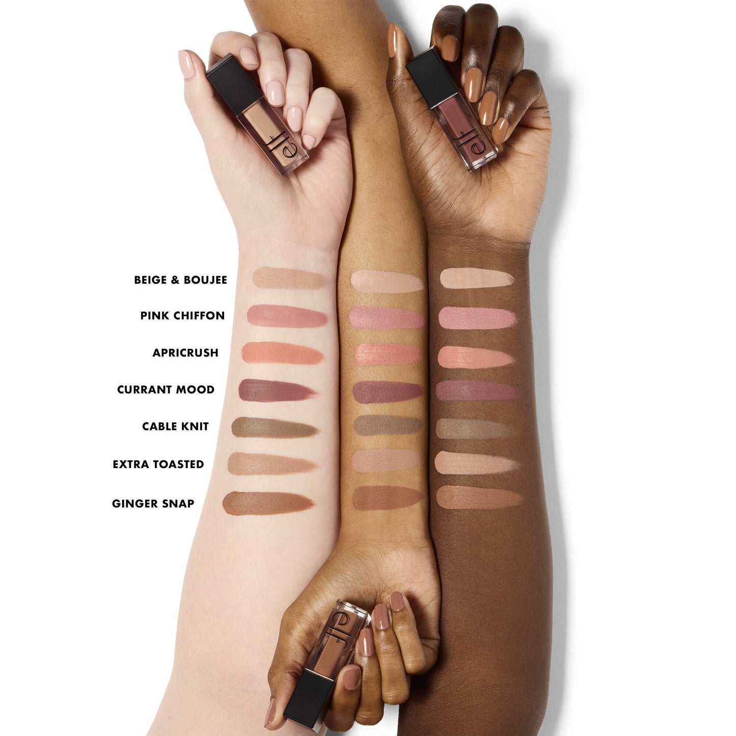 Liquid Velvet Eyeshadow Arm Swatches